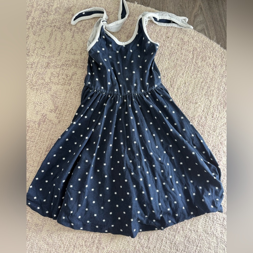 Alice + Ames The Bow Tank Ballet Dress in Blue Stars